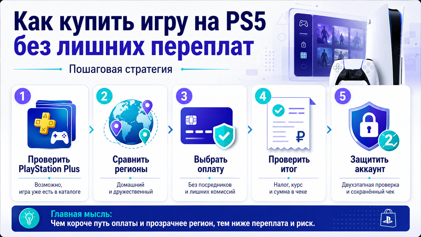 Как купить игру на PS5 без лишних переплат